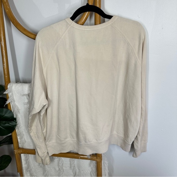 Free People Daydreamers Def Leopard Cream Crewneck Sweatsh sz M - Picture 4 of 7